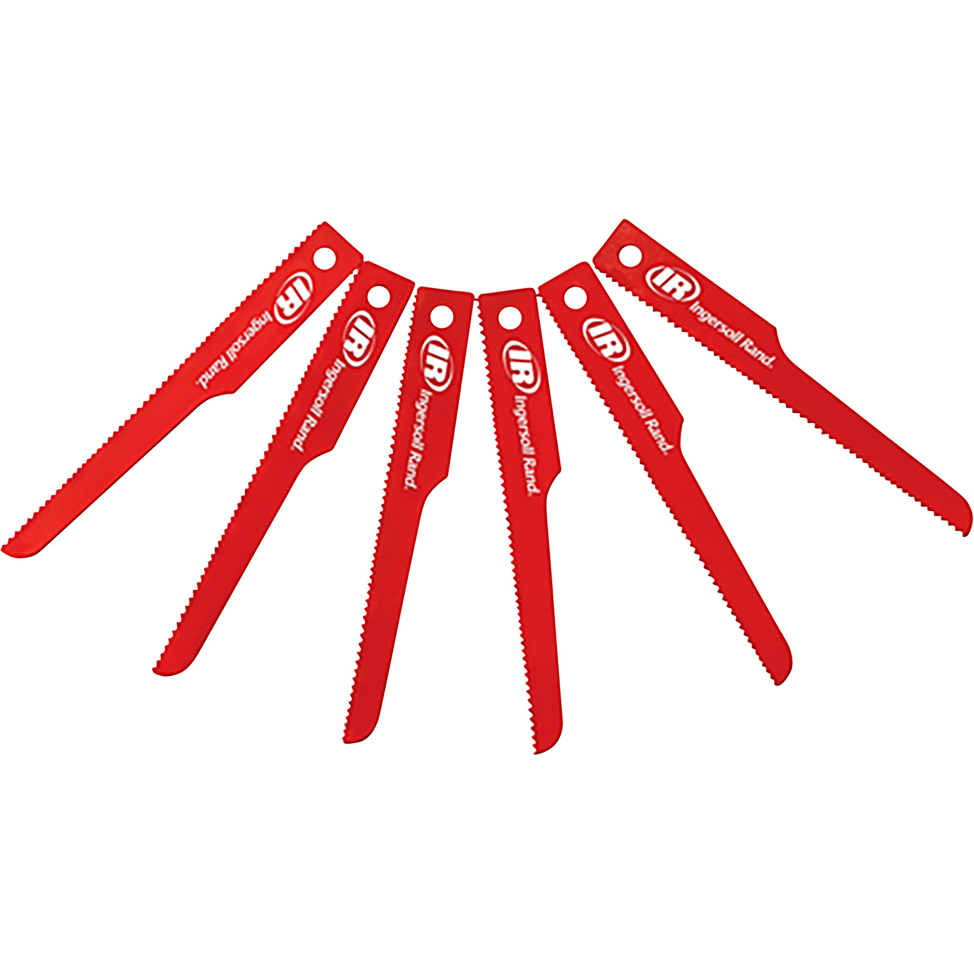 Ingersoll Rand 6-Pk. Air Reciprocating Saw Blade Set, 4in., Extra Coarse, 14-18 TPI, Model# P4EV-6